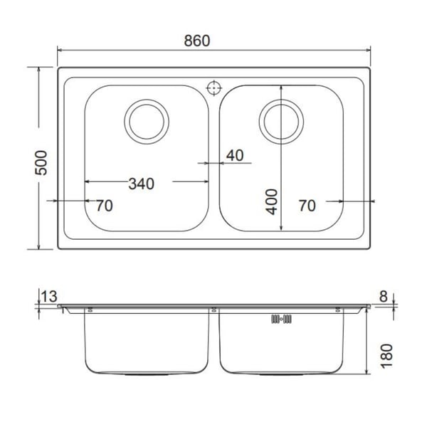 Νεροχύτης Anniversario 8330
